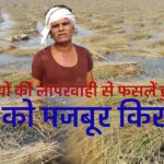 अधिकारियों की लापरवाही से फसलें हुई जलमग्न, रोने को मजबूर किसान