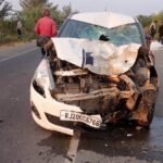 Two bike riding youths died on the spot in the accident