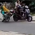 The man was teaching his wife to ride a bike, what he feared happened, watch the viral video
