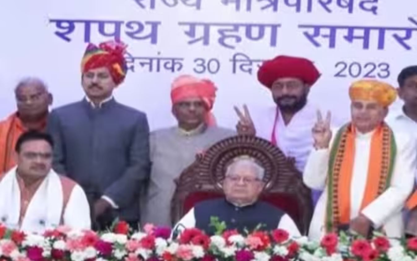 In Rajasthan, these 22 MLAs including Kirori-Dilawar-Baghmar included in the cabinet, Vasundhara's absence became a topic of discussion.