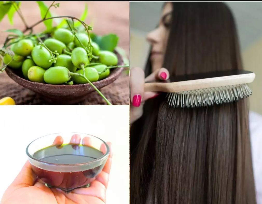 The leaves of this fruit will increase the growth of your hair, use it twice a week.