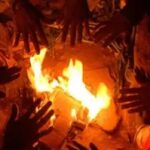 Clothes caught fire while heating bonfire, young man burnt alive
