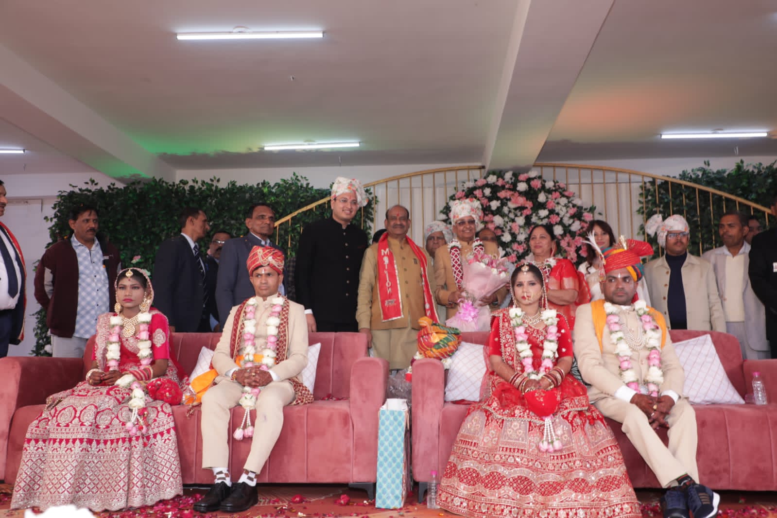 Education city Kota became witness to a unique marriage ceremony, marriage of three orphan, deaf and mute daughters.