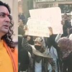 Controversy over Hijab Students protest against MLA Balmukund Acharya at Subhash Chowk police station