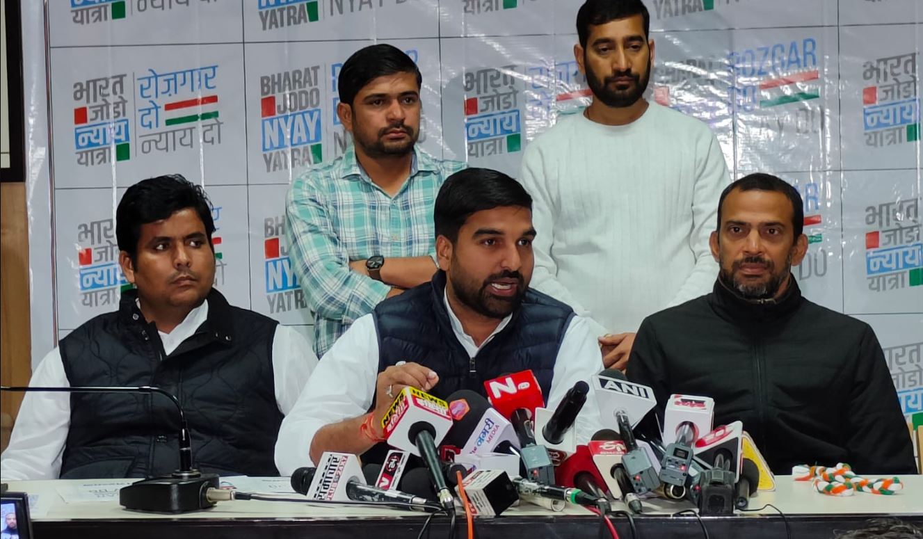 Youth Congress in Rajasthan will start 'Employment Do, Justice Do' campaign from January 20.