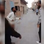 The young man was first kicked and beaten with shoes, then stripped naked and paraded around. Why did people punish him?