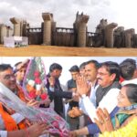 Chief Minister conducted aerial inspection of Isarda Dam under construction in Banas River of Banetha area.