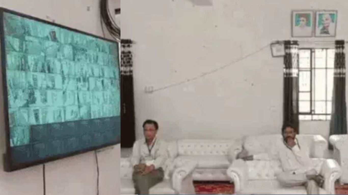 Candidates are monitoring EVM machines in Sikar, sitting in the control room and keeping an eye on every activity.