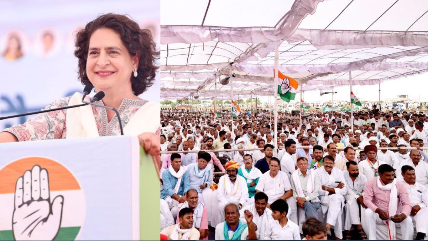 Priyanka Gandhi said on BJP in Dausa-Alwar - After so many false promises in 10 years, PM Modi's words now seem light.