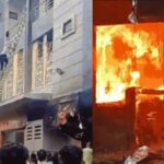Fire broke out due to short circuit in a hostel in Kota, 7 students burnt, 70 students evacuated safely.