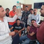 Huge demonstration at the office of Superintendent Engineer of Water Supply Department