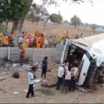 Tragic accident in Dausa, bus overturned out of control, one dead, more than 24 seriously injured