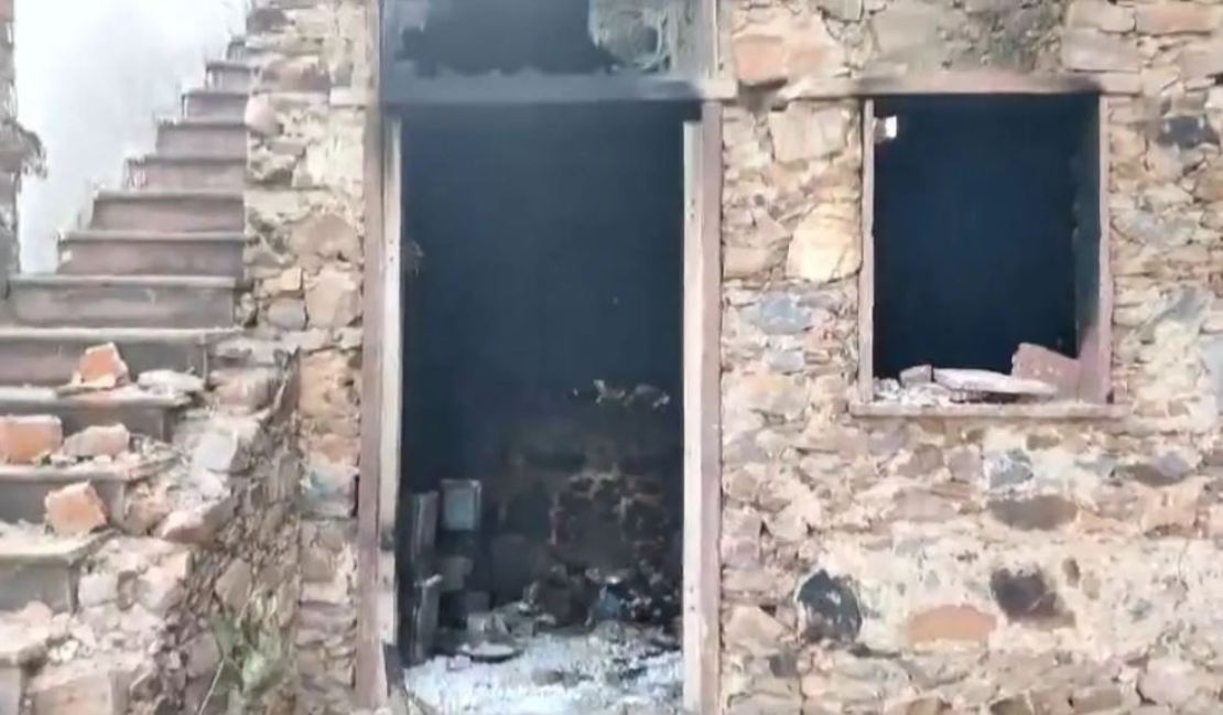 A scandal broke out after the rape and murder of a pregnant woman, the mob set fire to the house of the accused, pelted stones at the police.