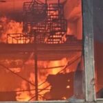 Major fire broke out in Jodhpur Handicraft Factory, Army Fire Brigade team also reached along with fire brigade.