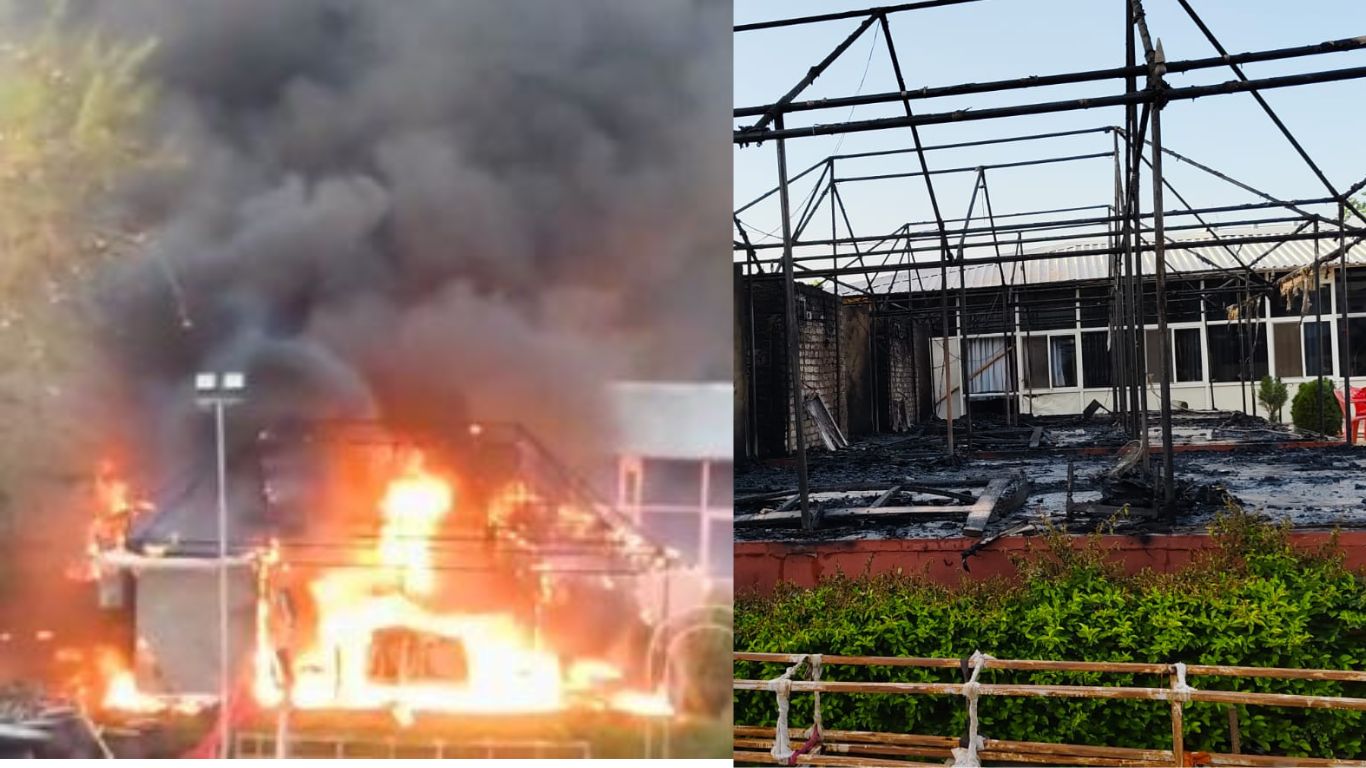 Fire broke out in wedding ceremony, bride's grandfather burnt to death, wedding procession was to come today, created chaos