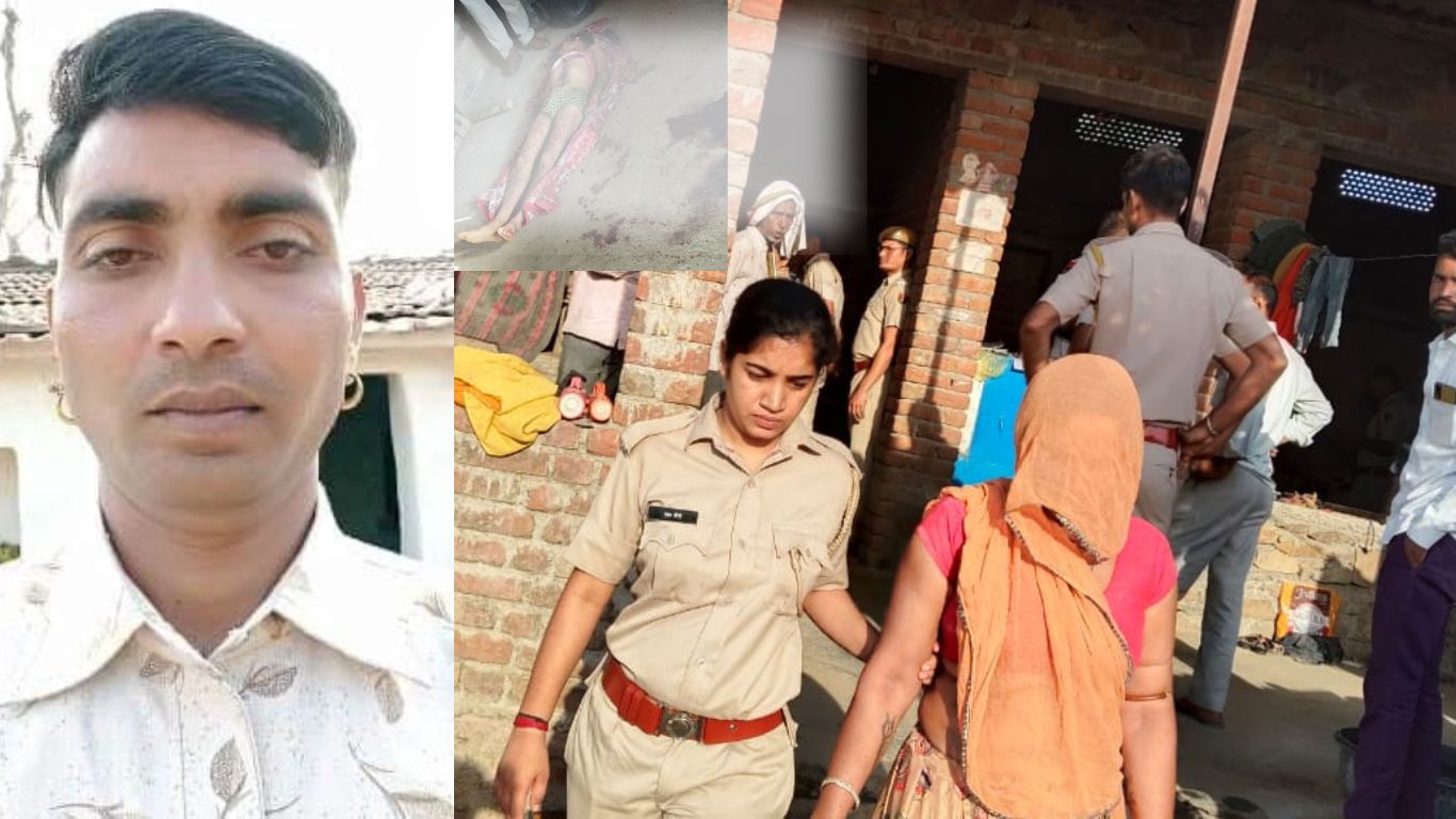Wife murdered her husband by slitting his throat with an axe, interrogation of the accused woman continues