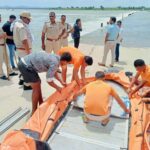 Two brothers washed away with motorcycle in Banas river, one saved, SDRF rescue continues in search of the other.