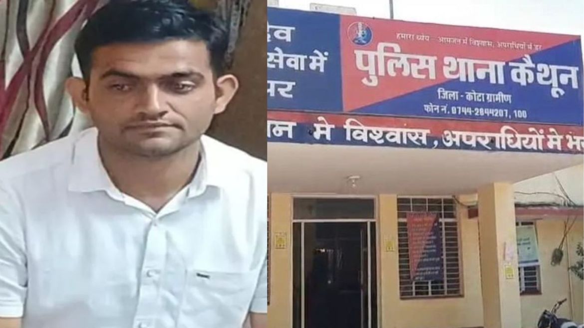 Constable of Kaithoon police station arrested for taking bribe of Rs 3 lakh, SHO absconded from the spot as soon as he got wind of the proceedings.