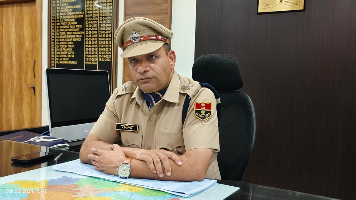 SP Rajendra Meena took charge, said- prevention of cyber crimes and better policing for the common people is the first priority.
