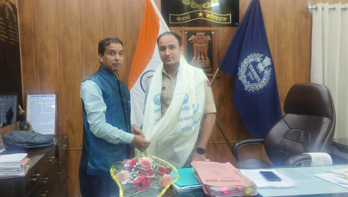 Tonk SP Sagwan gets invitation for peace conference, will be honored in presence of national flags of 192 nations