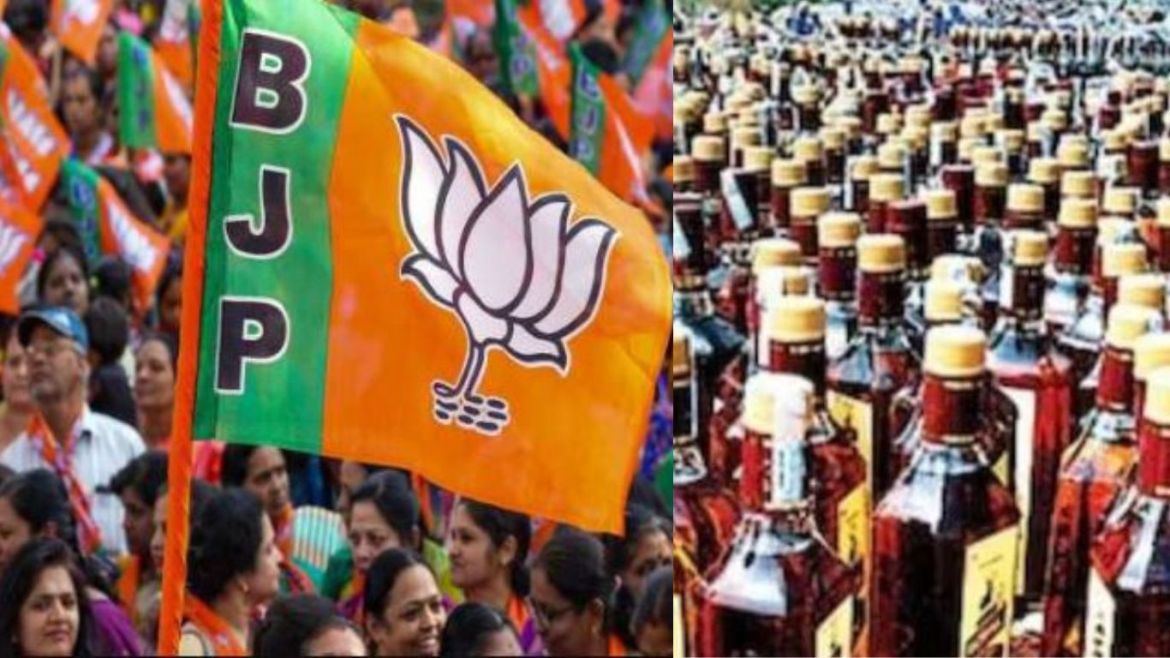 Complaining about running of illegal liquor branch cost BJP leader dearly, miscreants beat him up…saved his life by running away