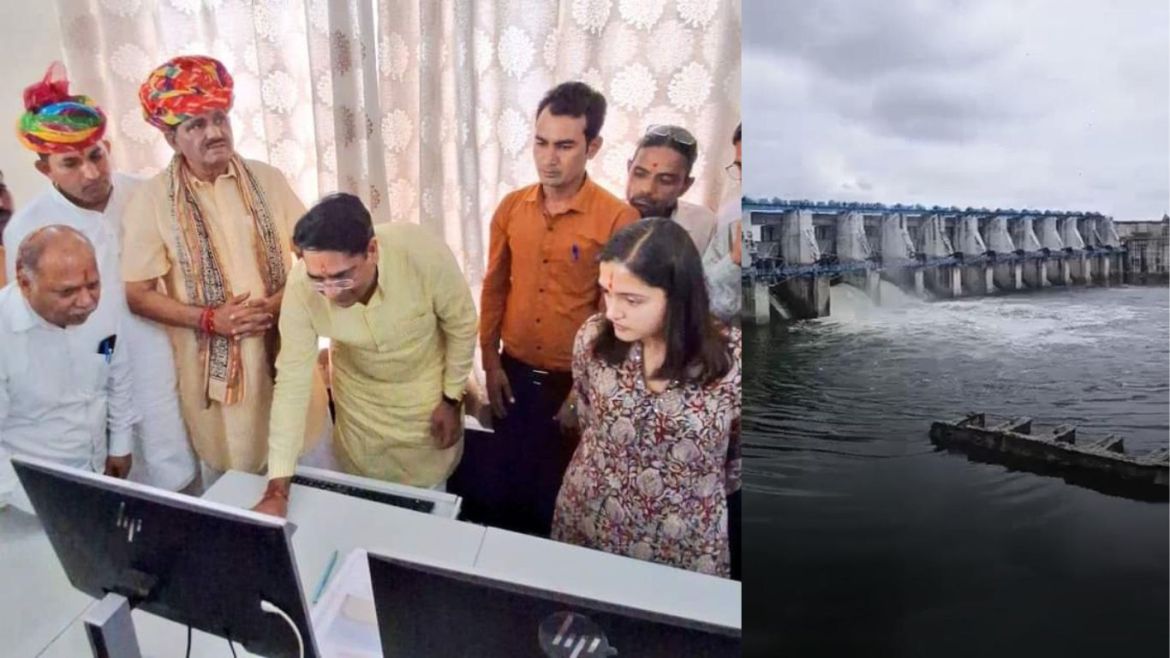 Water of happiness spilled from Bisalpur Dam: Gates opened for the 7th time, alerted by sounding siren, presence of Minister-Collector