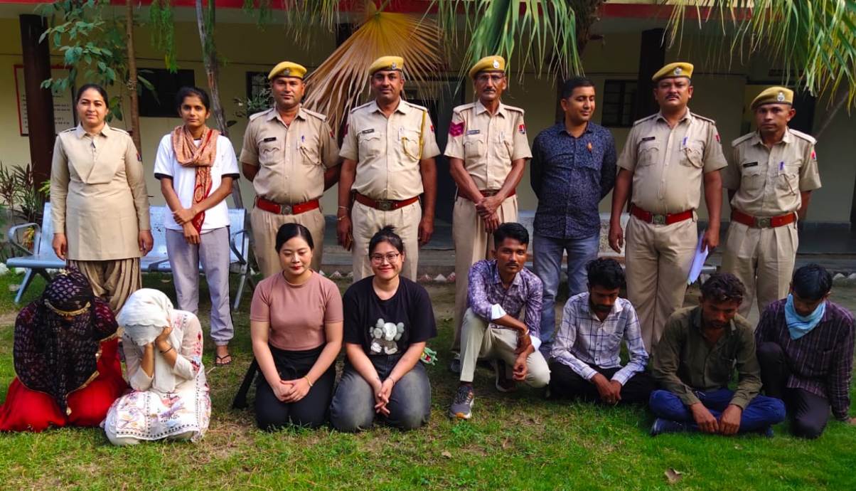 Prostitution under the guise of spa busted in Jalore, 8 including two Thai girls arrested