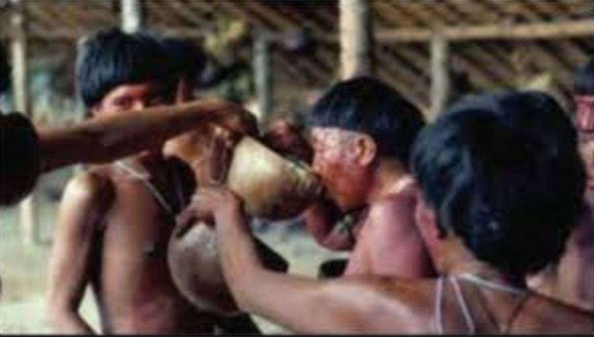 After the death of someone in the family, people here prepare soup from the bones of the dead body and drink it.