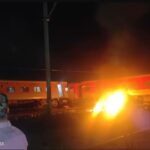 Train Accident: Mysore-Darbhanga Express collided with goods train, 2 coaches caught fire after the accident