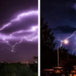 This very scary scene was captured on camera, people were shocked to see it in the sky amidst the storm, watch the video