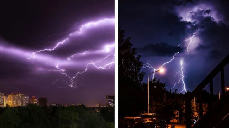 This very scary scene was captured on camera, people were shocked to see it in the sky amidst the storm, watch the video