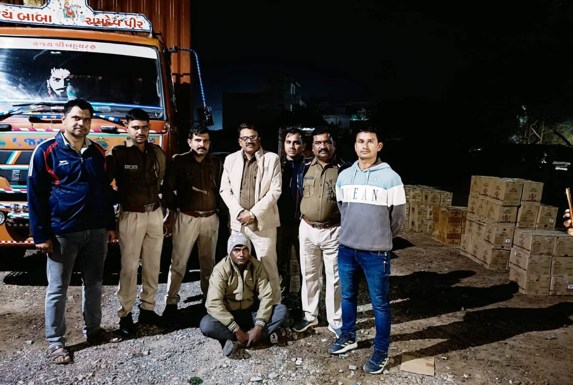 Big action by Bundi police, illegal English liquor worth Rs 35 lakh seized, one arrested