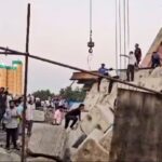 Part of the bridge under construction of bullet train project in Gujarat collapsed, three laborers died