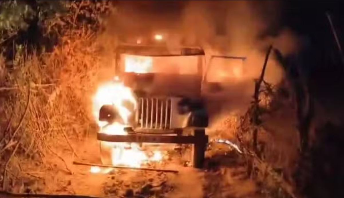 Slap incident: More than 100 vehicles burnt in arson, SP's car attacked, Naresh Meena rescued by supporters
