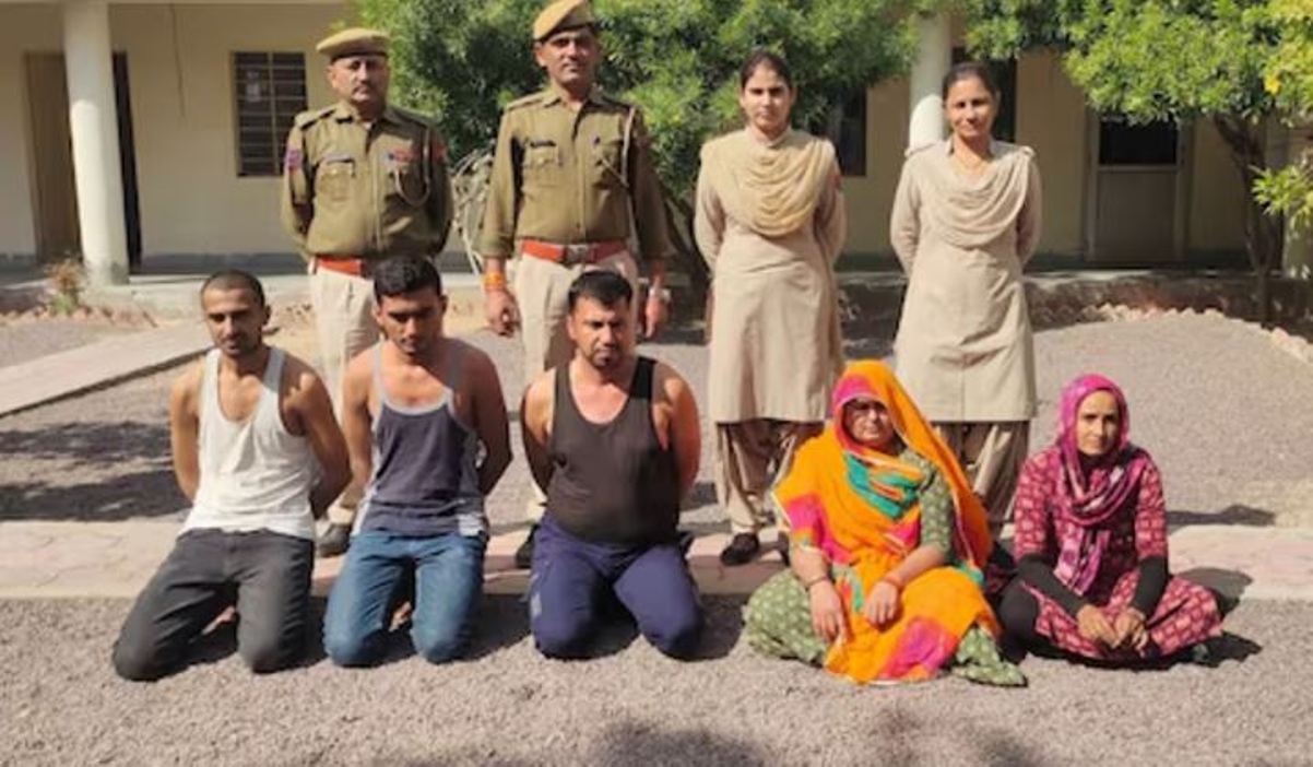 Rajasthan: Sextortion gang exposed, two women and three men arrested
