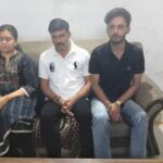 CA Venus Maheshwari, her assistant Sameer Ali, and handloom inspector Mahendra Singh Rajawat.
