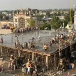 Construction of Gurdwara Darbar Sahib in Kota, 8460 feet roof in 10 hours, domes topped with 5 kg gold