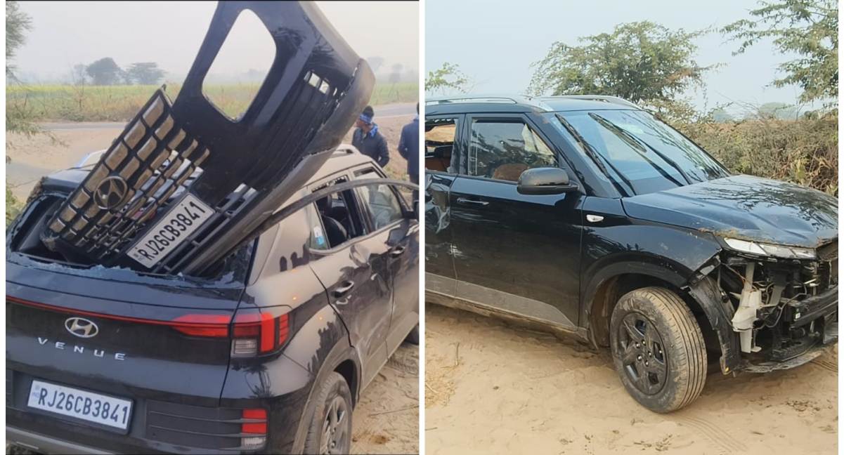 Police was chasing, car overturned out of control, questions raised on the proceedings!