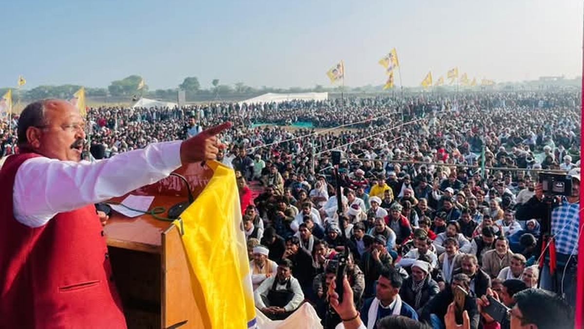 10 day ultimatum for the release of Naresh Meena, Gunjal said in the Mahapanchayat - will break the capital brick by brick
