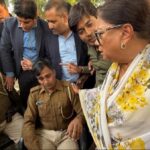 Car of former Rajasthan CM Vasundhara Raje's convoy overturns, three policemen injured