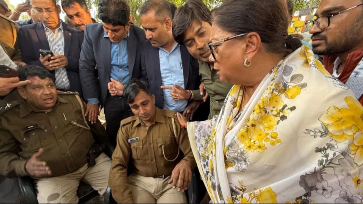 Car of former Rajasthan CM Vasundhara Raje's convoy overturns, three policemen injured