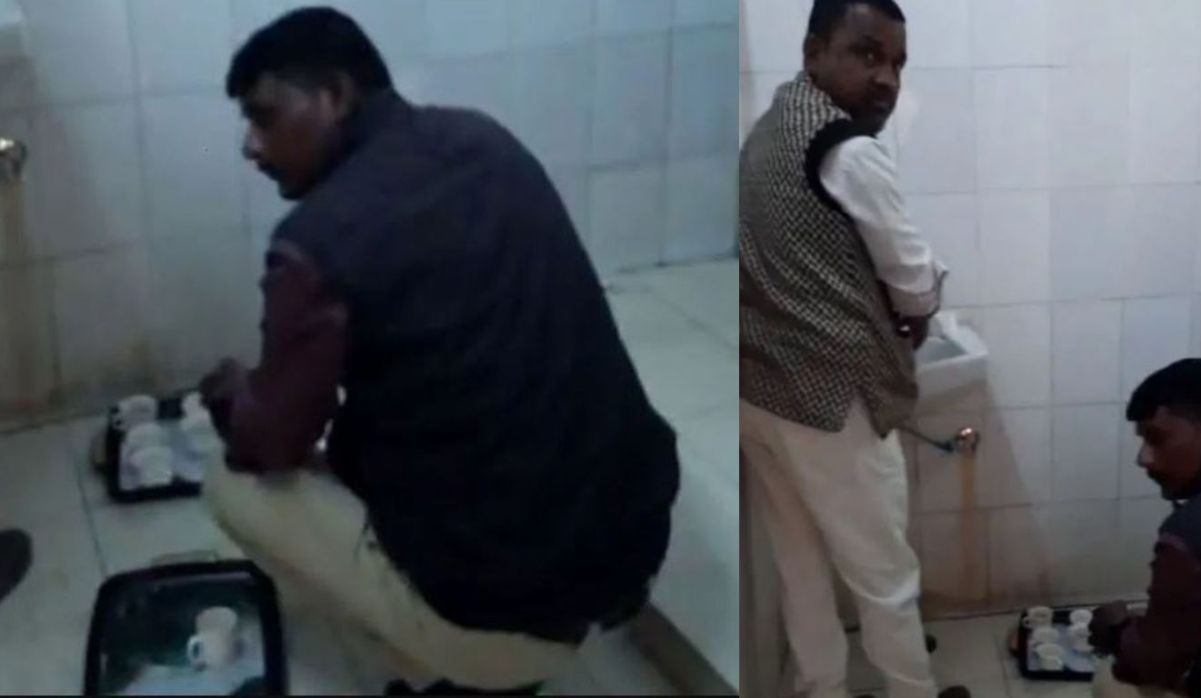 Washed cup in college toilet, then gave tea to minister-collector and IG, video goes viral