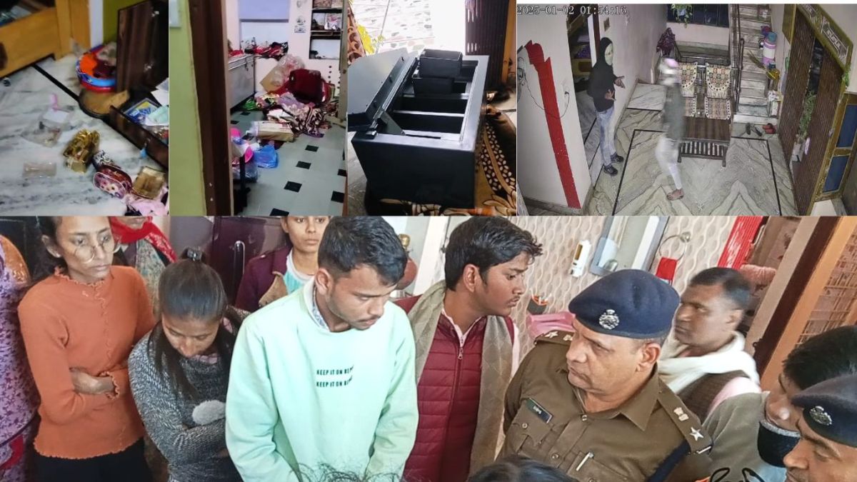 65 tola gold, 25 kg silver and 8 lakh cash stolen, incident captured in CC camera