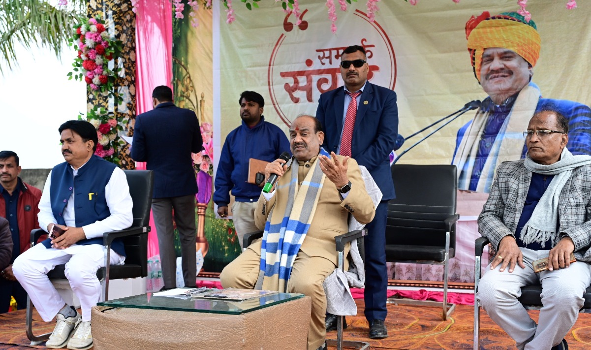 Birla gave instructions to officials to find a place for indoor stadium and fruit market.