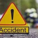 Tragic road accident, a speeding container hits three youths riding a bike, one dead