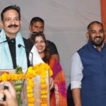 Lok Sabha Speaker's OSD Rajiv Dutta welcomed as the newly appointed President of Bharatpur Dora, Rajasthan Wrestling Association.
