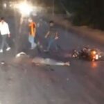 Tragic accident: An unknown vehicle crushed two bike riders, one dead, the other seriously injured