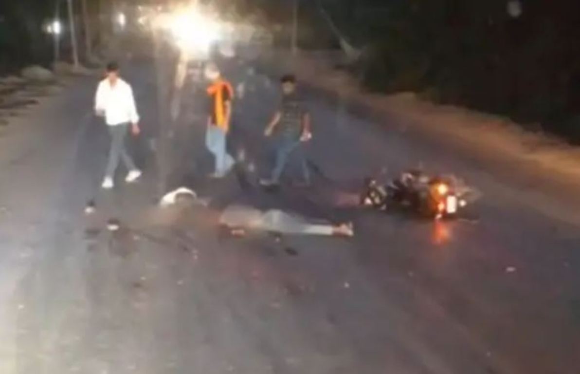 Tragic accident: An unknown vehicle crushed two bike riders, one dead, the other seriously injured