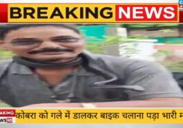 देखे Video - कोबरा को गले में डालकर बाइक चलाना पड़ा भारी, मौत