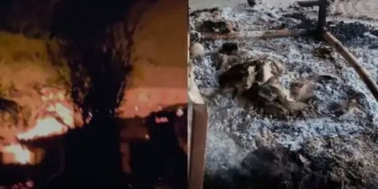 A love affair sparked violence in Banswara A settlement was attacked after a young man was murdered, and 35 houses were burned.